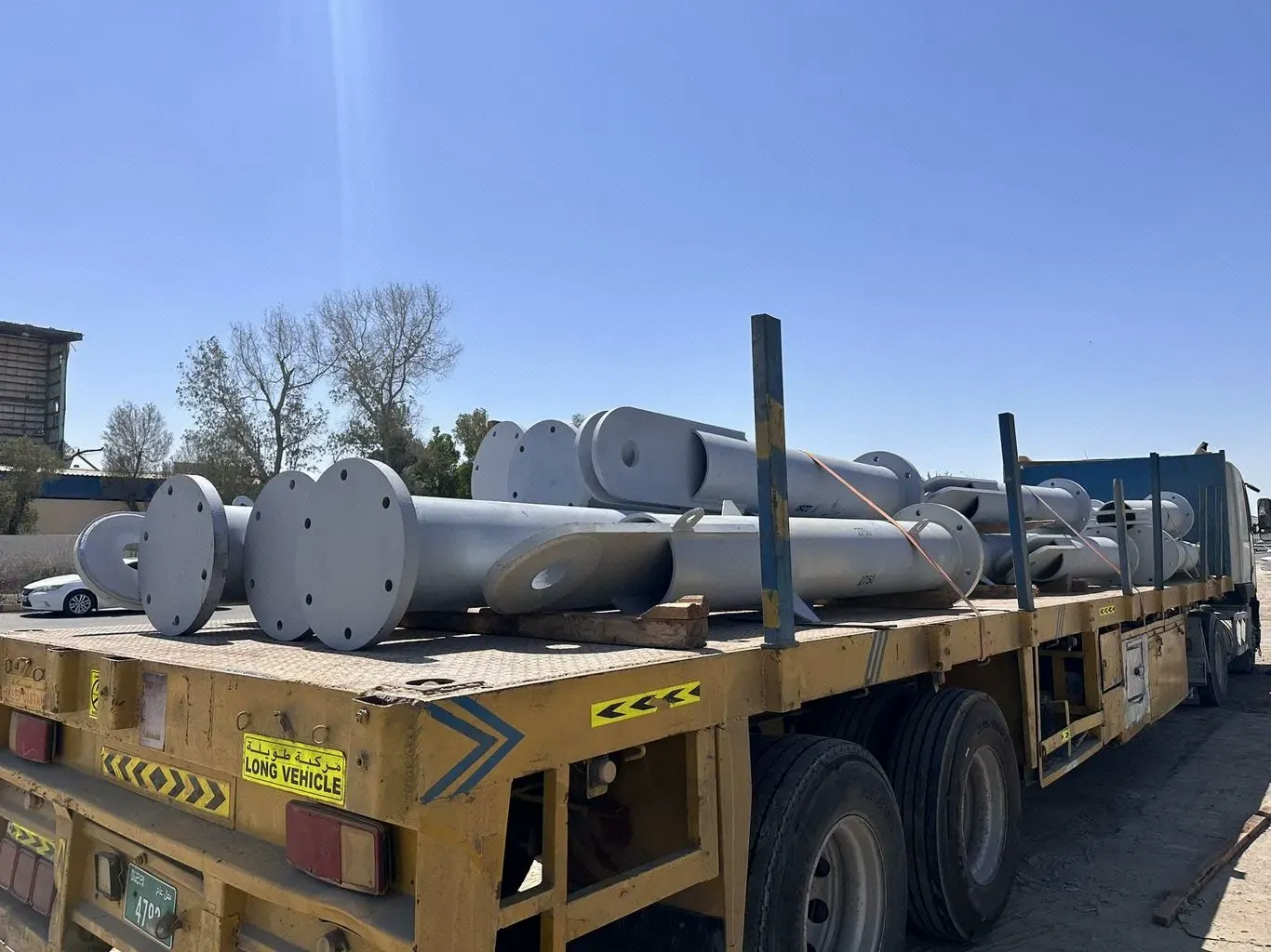 Sea-fastening steelwork fabricated for a major offshore gas development
