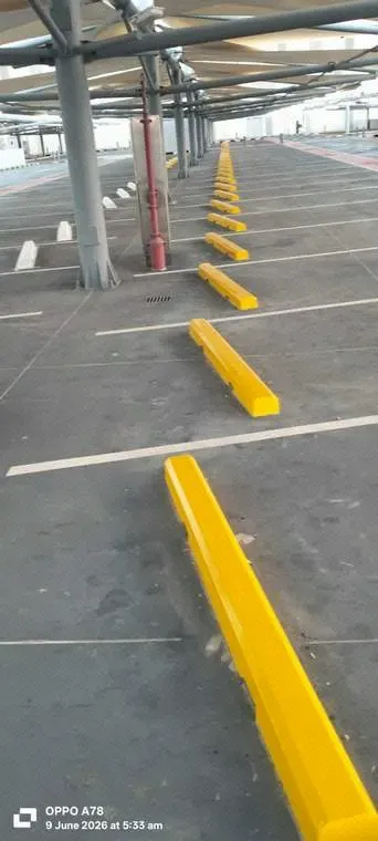 First Coat of Road Marking Paint