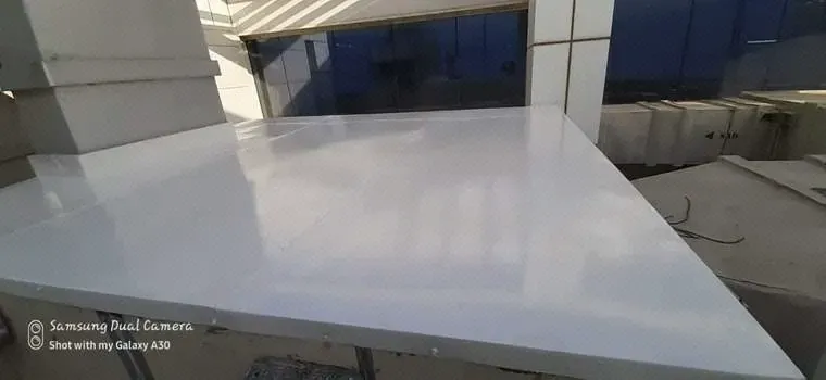 AHU roof condition survey before rectification