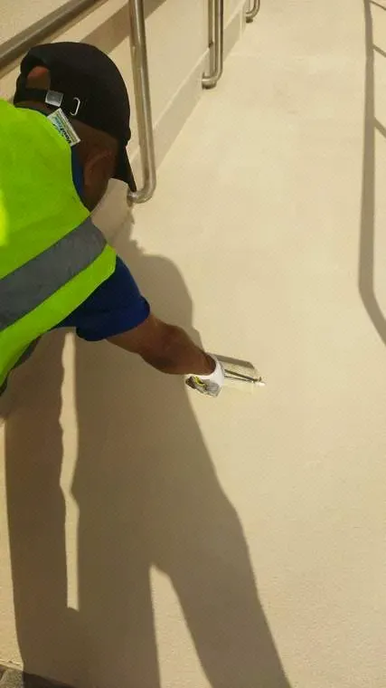 Final Epoxy Top Coat Application · Location 1