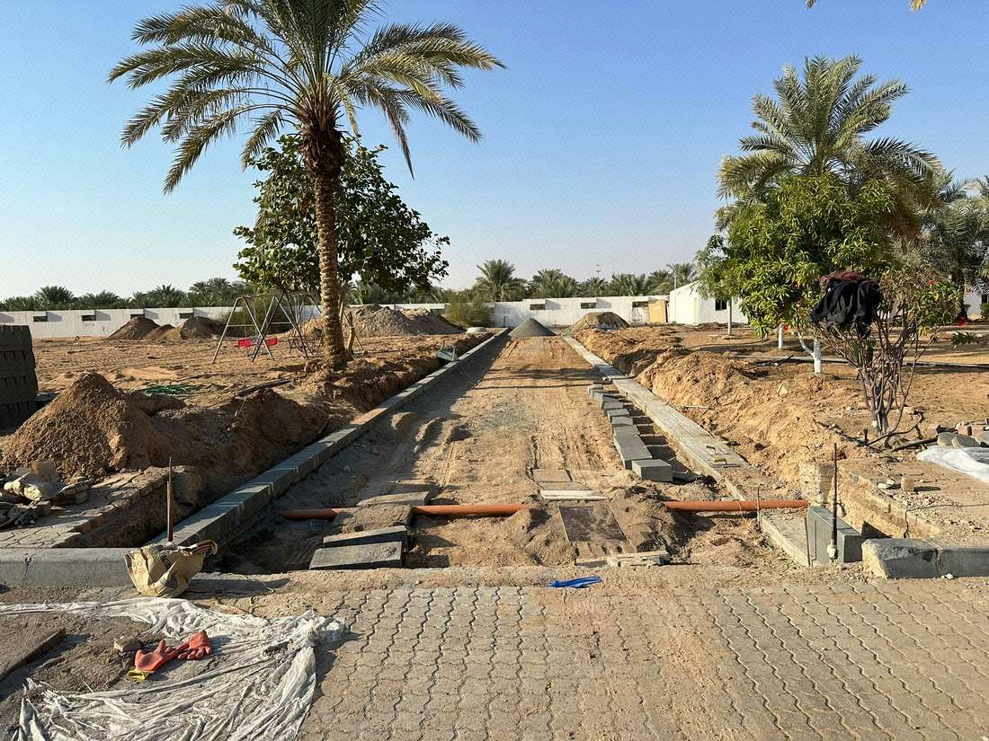 Site preparation for interlock works