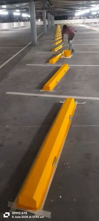 Final Finish After Road Marking Paint Application