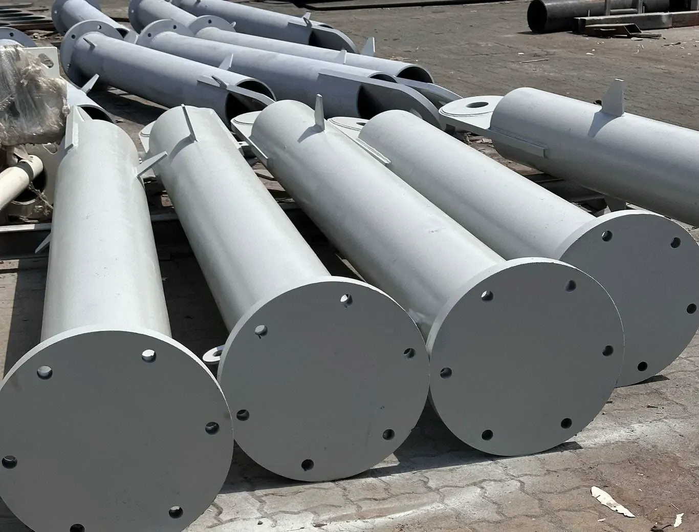 Sea-fastening bracings fabricated for a major offshore gas development