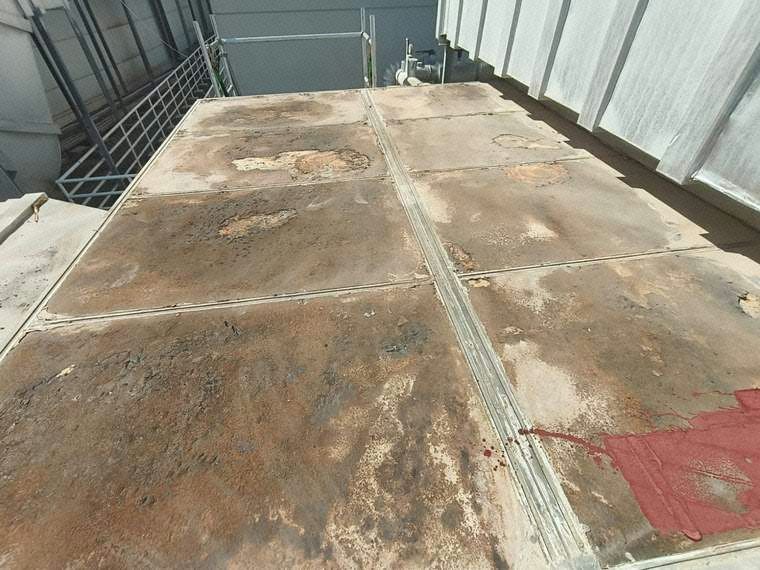 Pre-Repair Condition of Corroded GI Roof Cladding