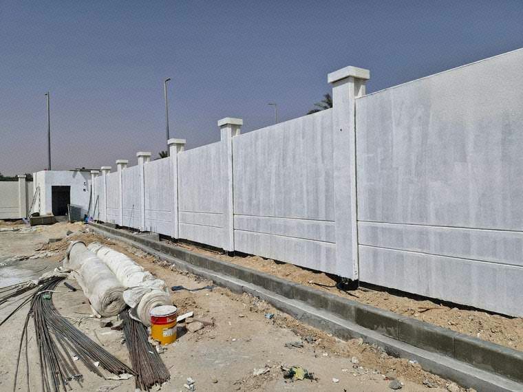 Application of first coat primer on boundary wall surface