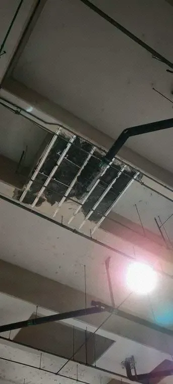 Installation of M.S. mesh reinforcement